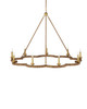 Currey and Company - 9000-1244 - Nine Light Chandelier - Savoie - Natural/Contemporary Gold Leaf