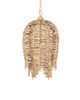 Currey and Company - 9000-1251 - Three Light Pendant - Tiptur - Natural/Coco Cream