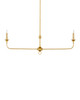 Currey and Company - 9000-1256 - Two Light Chandelier - Nottaway - Contemporary Gold Leaf
