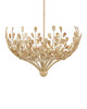 Currey and Company - 9000-1264 - Four Light Chandelier - Maypan Collection - Coco Cream / Natural