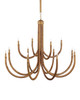 Currey and Company - 9000-1266 - 12 Light Chandelier - Samsara - Natural/Saddle Tan