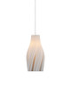 Currey and Company - 9000-1270 - One Light Pendant - Posh Collection - White / Silver