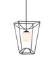 Currey and Company - 9500-0011 - One Light Lantern - Rochefort - Black/White