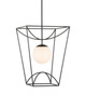 Currey and Company - 9500-0012 - One Light Lantern - Rochefort - Black/White