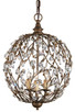 Currey and Company - 9652 - Three Light Chandelier - Crystal Bud - Cupertino