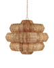 Currey and Company - 9859 - Nine Light Chandelier - Antibes - Natural/Khaki