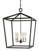 Currey and Company - 9871 - Five Light Lantern - Denison - Molé Black