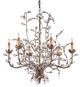 Currey and Company - 9882 - Six Light Chandelier - Crystal Bud - Cupertino