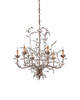 Currey and Company - 9882 - Six Light Chandelier - Crystal Bud - Cupertino