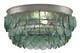 Currey and Company - 9999-0013 - Two Light Flush Mount - Braithwell - Clear/Silver Leaf
