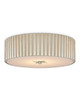 Currey and Company - 9999-0066 - One Light Flush Mount - Caravel - Silver Leaf/White