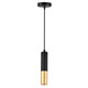 CWI Lighting - 1015P2-1-129 - One Light Mini Pendant - Anem - Matte Black & Satin Gold