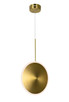 CWI Lighting - 1204P12-1-625 - LED Mini Pendant - Ovni - Brass