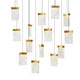 Lava LED Chandelier (1587P48-14-624-RC)