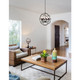 Arza Eight Light Chandelier (5464P22DB-8)