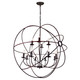 Arza 12 Light Chandelier (5464P40DB-12)