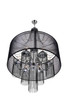 Amelia Six Light Chandelier (5475P20C-6 Black)