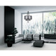 Amelia Six Light Chandelier (5475P20C-6 Black)