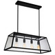 CWI Lighting - 9601P31-4-101 - Four Light Chandelier - Alyson - Black