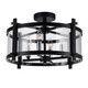 CWI Lighting - 9827C18-4-101 - Four Light Flush Mount - Miette - Black