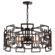 CWI Lighting - 9913P25-4-205 - Four Light Chandelier - Litani - Brown