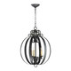 Cyan - 04158 - Three Light Pendant - Julian - Hammered Bronze