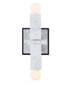 Kalco - 516521MB - Two Light Wall Sconce - Quadra - Matte Black