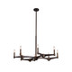 Kalco - 519071VBZ - Eight Light Chandelier - Tono - Vintage Bronze