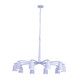 Kalco - 520272MW - Ten Light Chandelier - Gabardine - Matte White