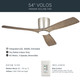 Volos 54" Ceiling Fan (300154NI)
