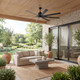 Breda 75"Ceiling Fan (310275SBK)