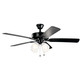 Kichler - 330016SBK - 52Ceiling Fan - Basics Pro Premier - Satin Black