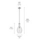 Everly One Light Pendant (42047CHCS)