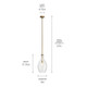Everly One Light Pendant (42047NBR)