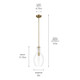 Everly One Light Pendant (42047NBRCS)