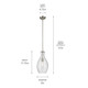Everly One Light Pendant (42047NICS)