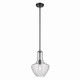 Kichler - 42141BKCS - One Light Pendant - Everly - Black