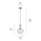 Everly One Light Pendant (42141CHCS)
