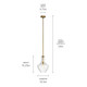 Everly One Light Pendant (42141NBR)