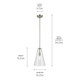 Everly One Light Pendant (42199NI)