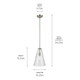 Everly One Light Pendant (42199NICS)