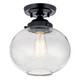 Kichler - 42296BK - One Light Semi Flush Mount - Avery - Black
