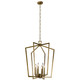 Kichler - 43495NBR - Six Light Foyer Pendant - Abbotswell - Natural Brass
