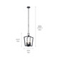 Abbotswell Four Light Pendant (43498BK)