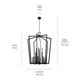 Abbotswell 16 Light Foyer Pendant (43499BK) Abbotswell 16 Light Foyer Pendant (43499BK)