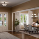 Jolie Two Light Pendant/Semi Flush (43641BK)