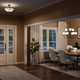 Jolie Two Light Pendant/Semi Flush (43641BK)