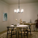 Shailene Five Light Chandelier (43671BK)
