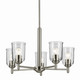Shailene Five Light Chandelier (43671NICLR)
