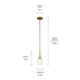 Shailene One Light Mini Pendant (43674NBR)